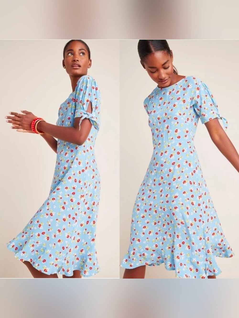 Faithfull The Brand Erin Floral Print Midi Dress